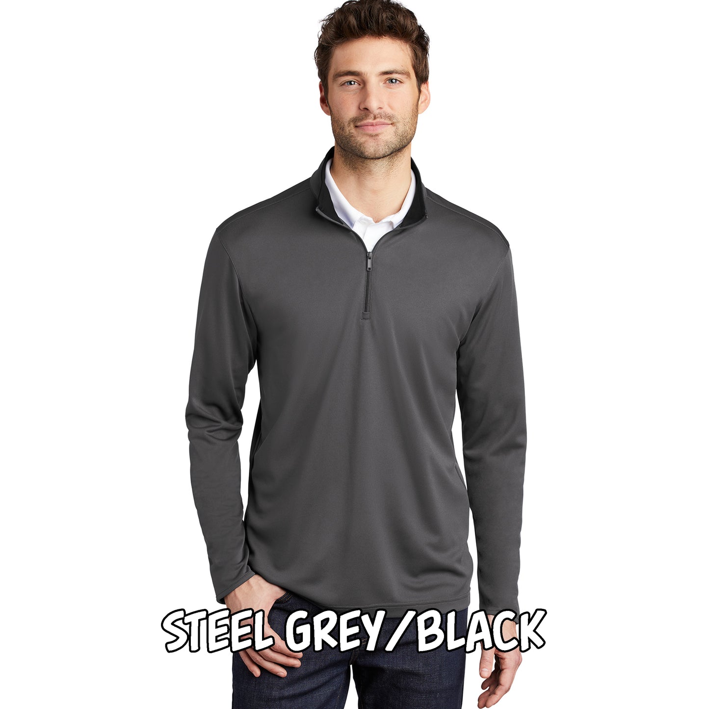 Men's Silk Touch Performance Quarter Zip (K584)