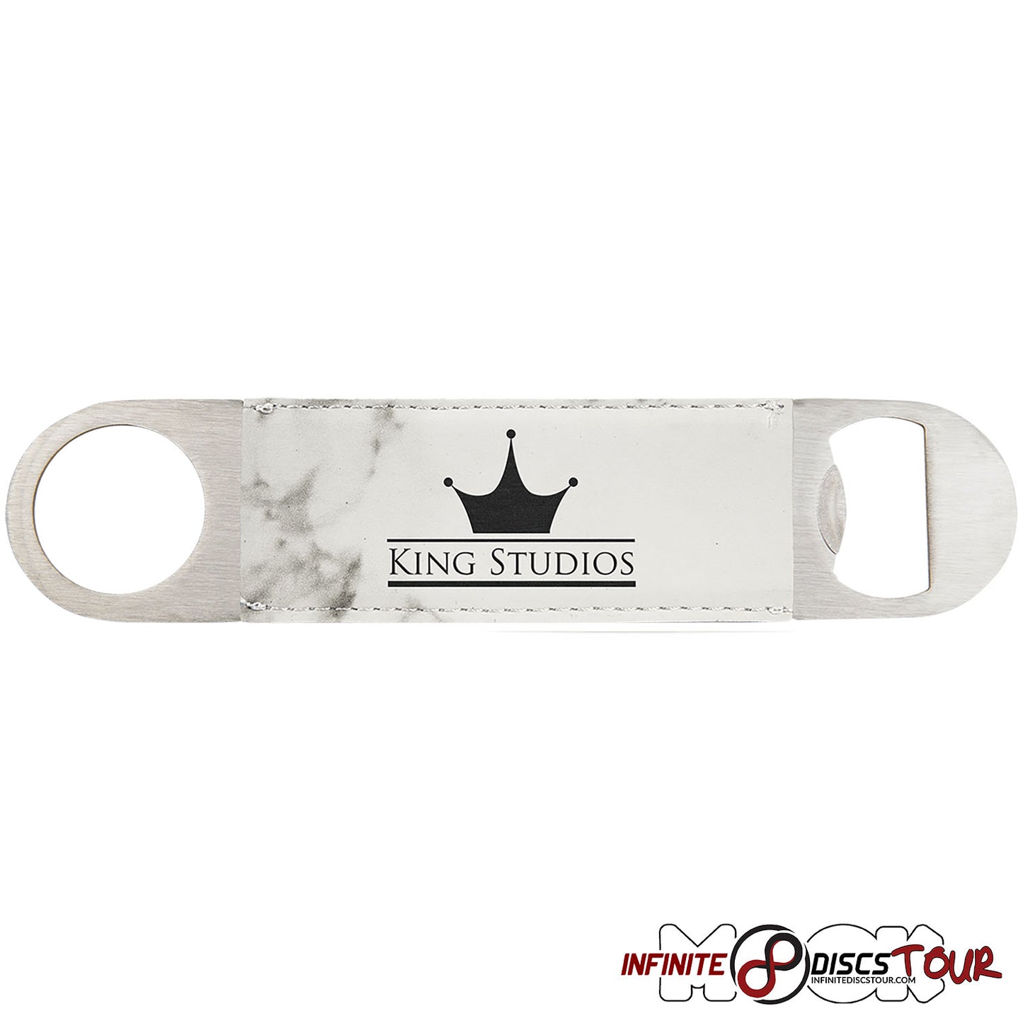 Leatherette Bottle Opener Bag Tags