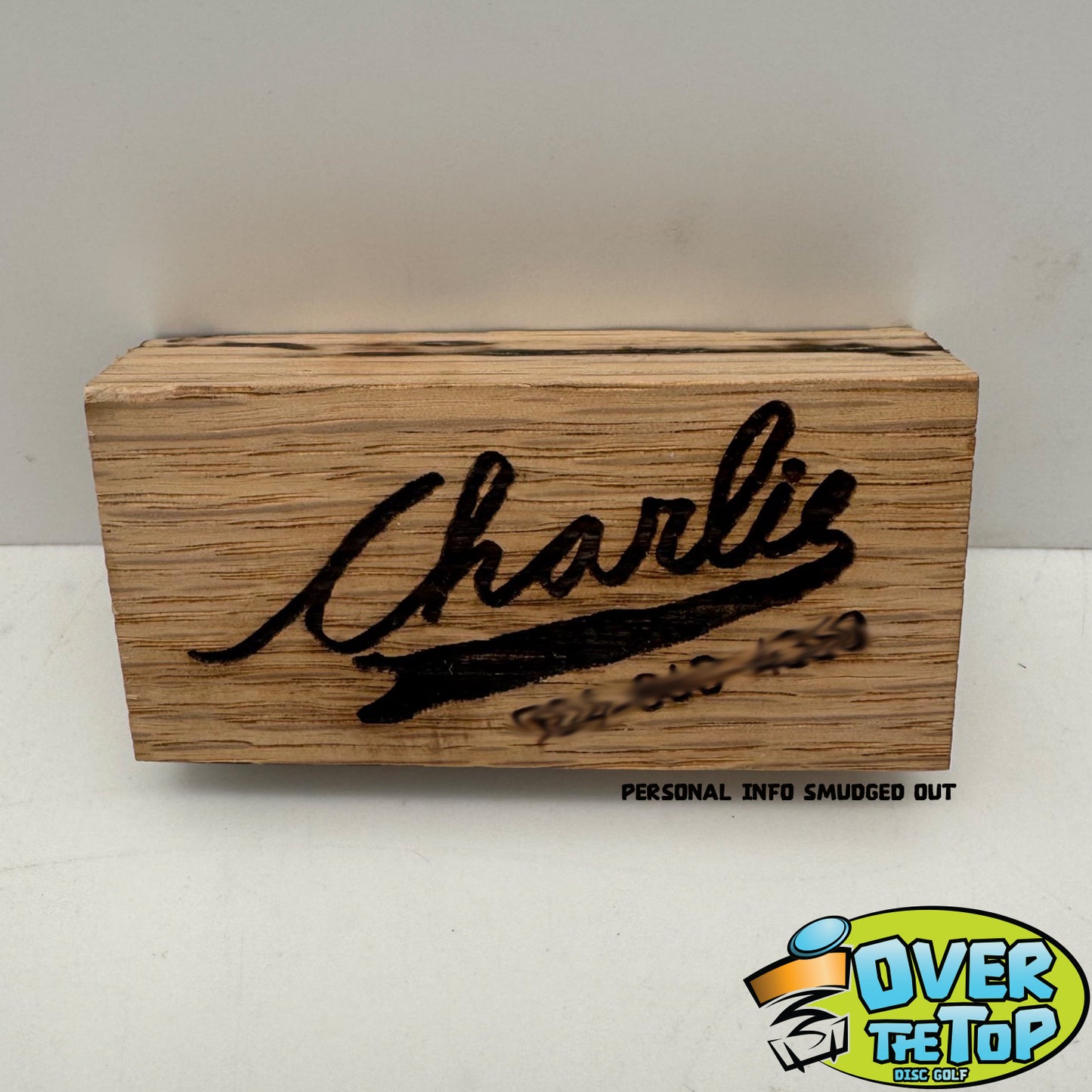3" x 1.5" Custom Wooden Stamp