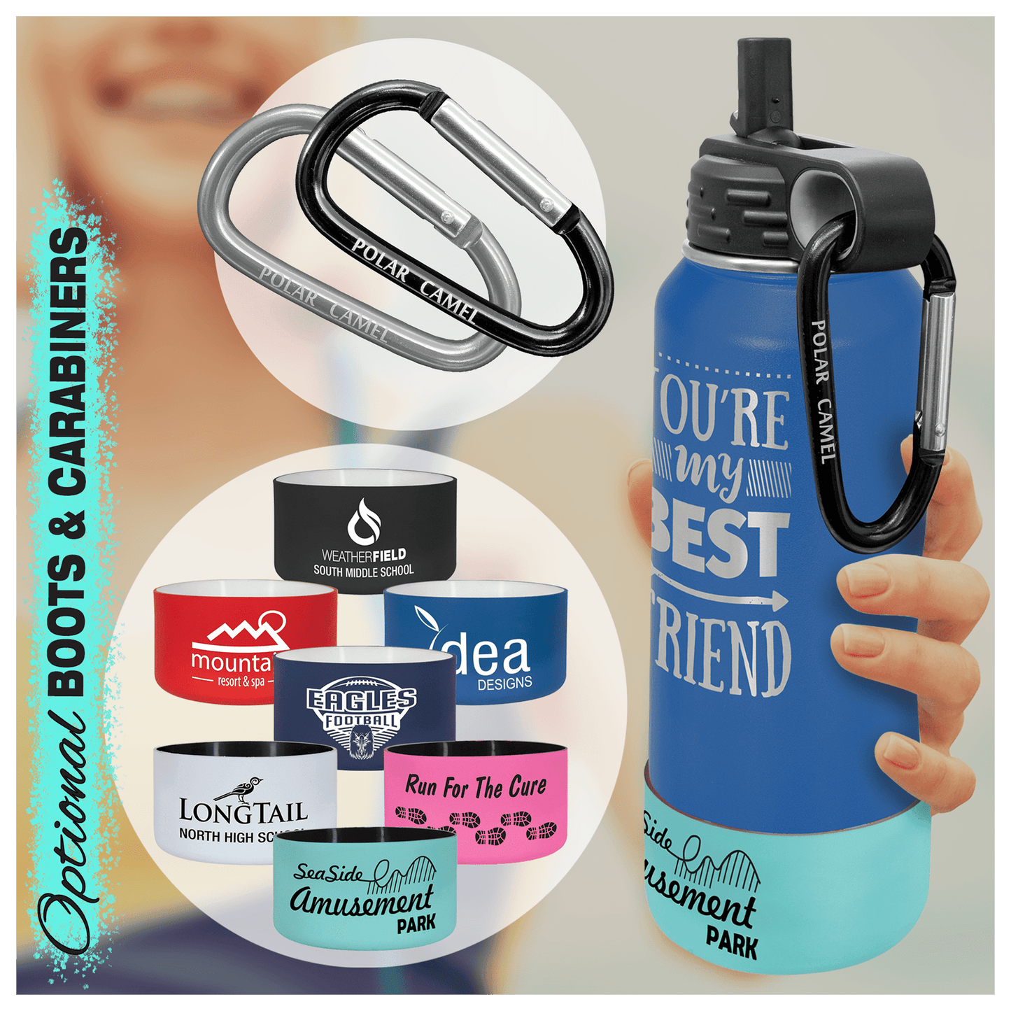 Custom Polar Camel High Endurance Water Bottle 32oz